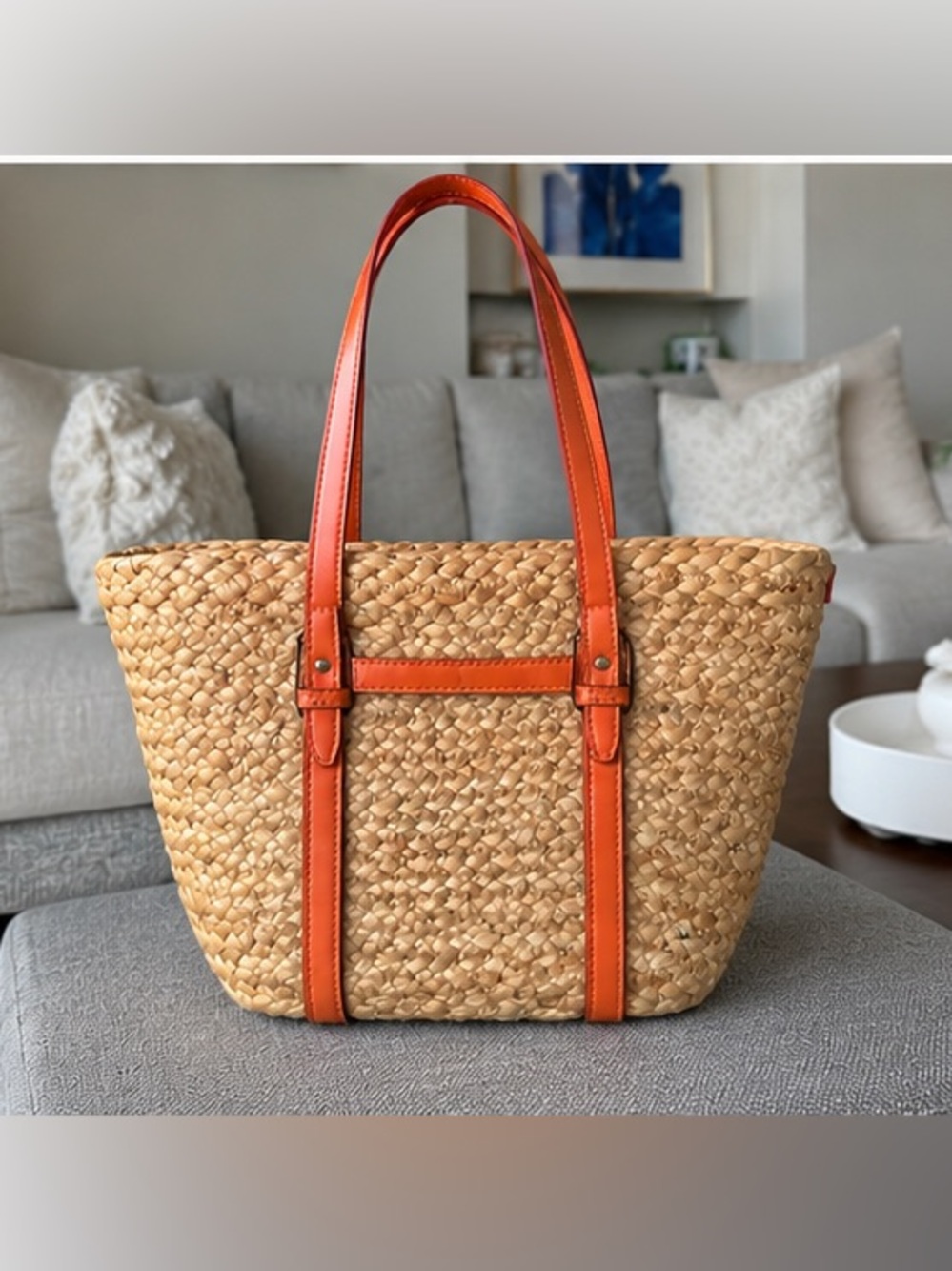 Raffia Summer Beach Bag- New with Tags